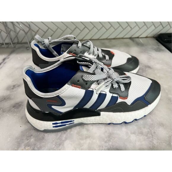 NEW Adidas Nite Jogger Star Wars R2D2 Shoes White Blue FV8040 Size US 9.5
